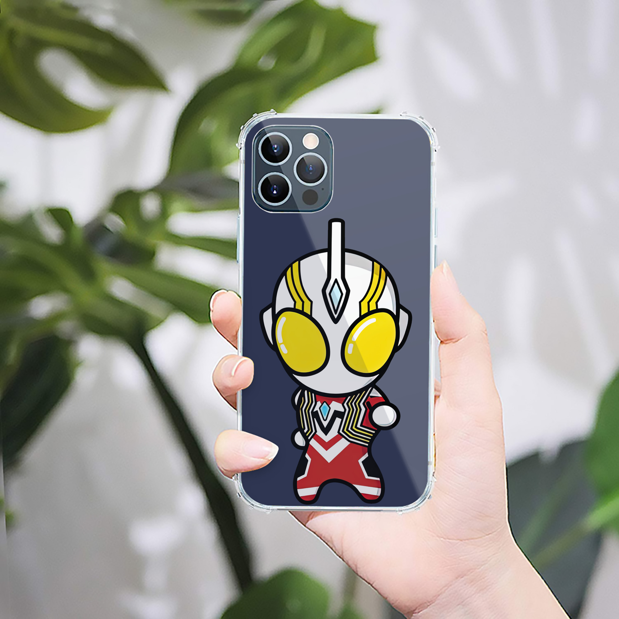 （画像用） ウルトラマン Ultraman 【iPhone 12シリーズ対応】透明スマホケース（クリアソフトケース）